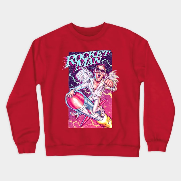 Fantastic Rocket Crewneck Sweatshirt by renatodsc